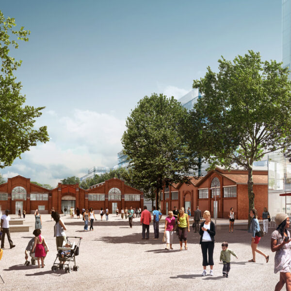 La place de la Cartoucherie, Toulouse
